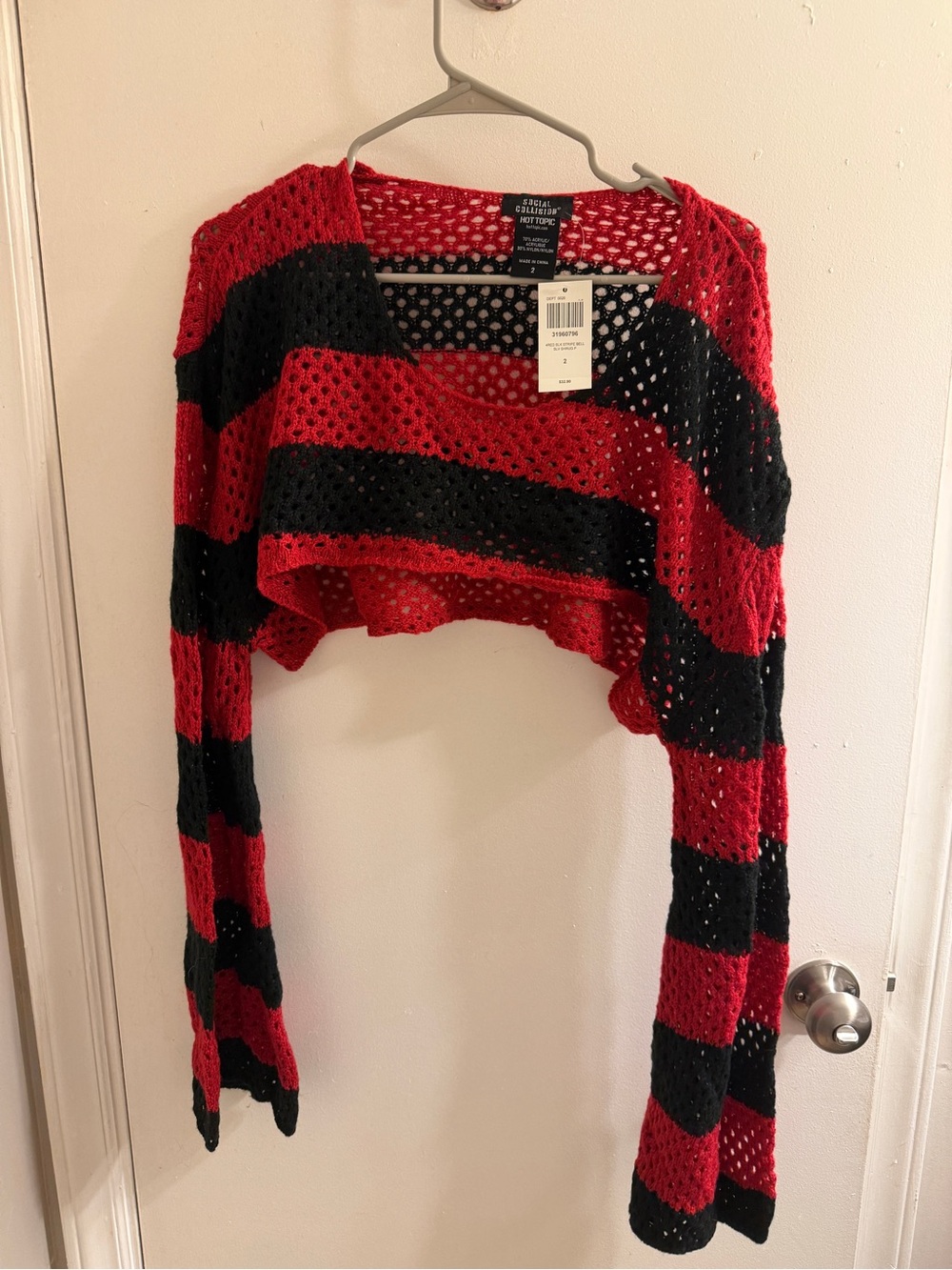 Hot Topic Social Collision Bell Sleeve Shrug